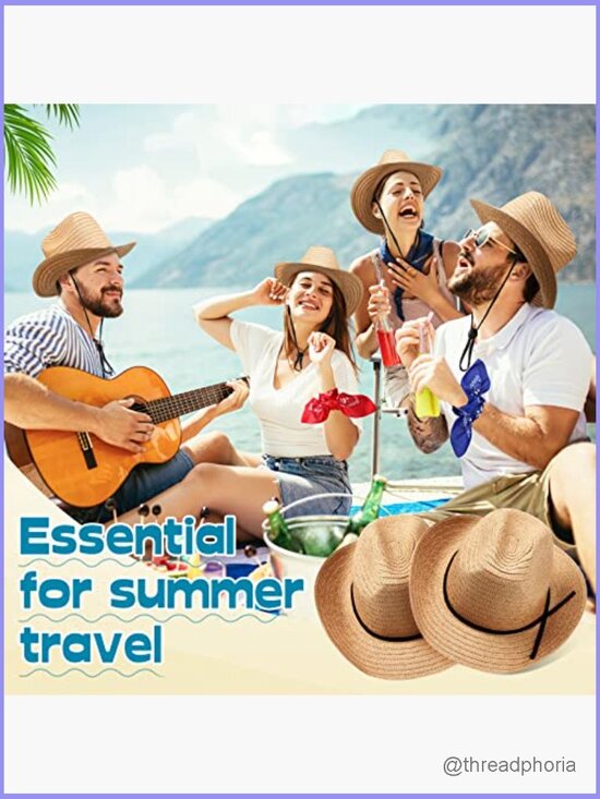 18 Straw Cowboy Hats and Bandanas Set - Western Party Costume Accessories main image 4